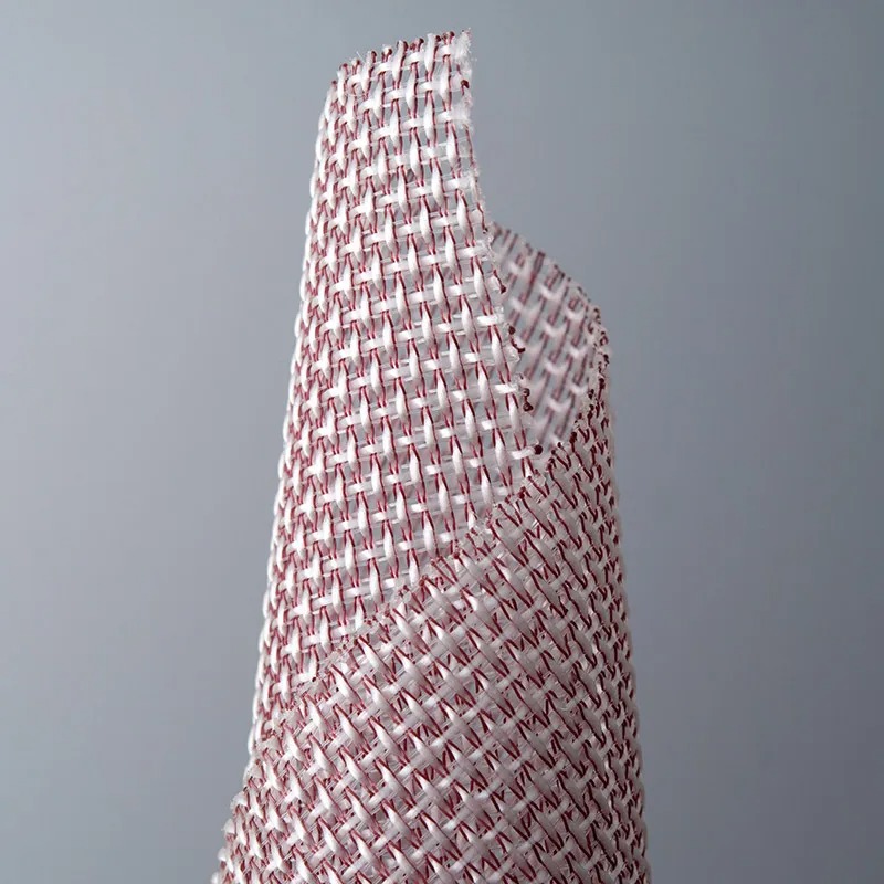 Filter belt cloth with visible open mesh structure