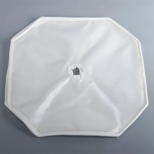 Woven filter cloth material with visible fabric construction